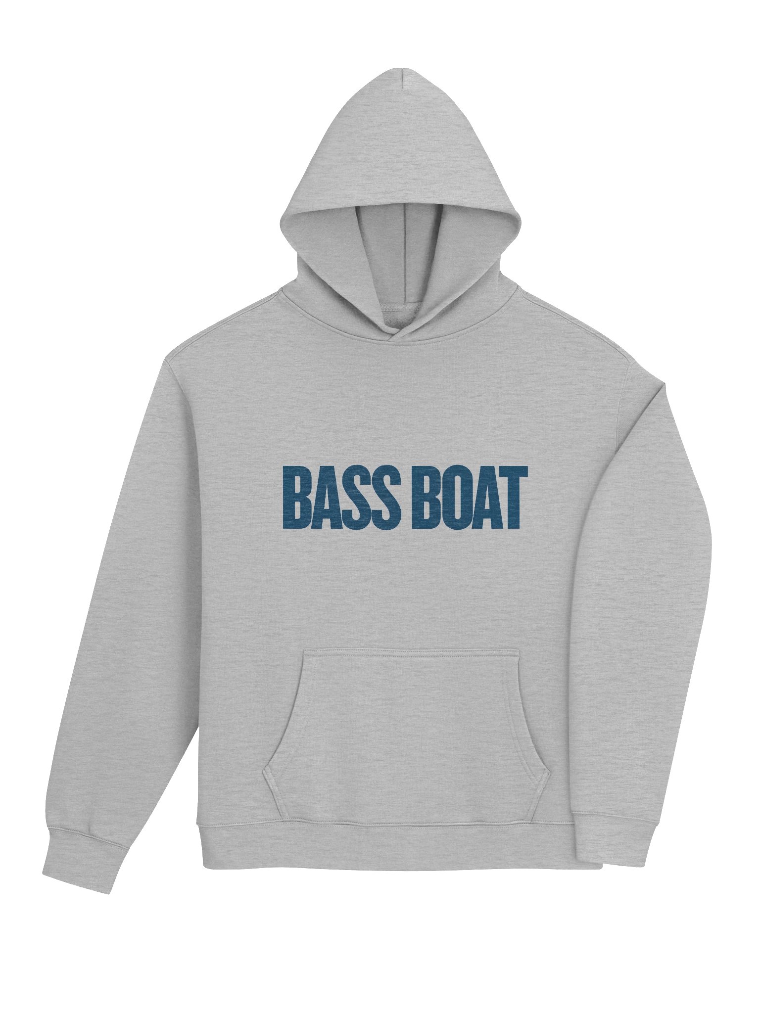 Bass Boat Hoodie (Blue Text) product image (12)
