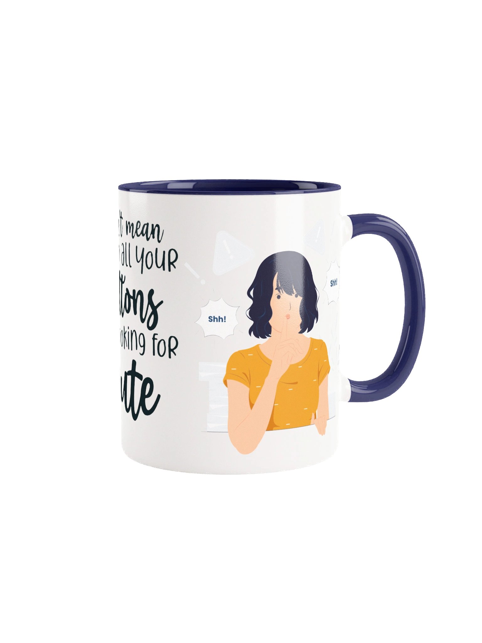 Whispering Shh! Ceramic Mug product image (5)