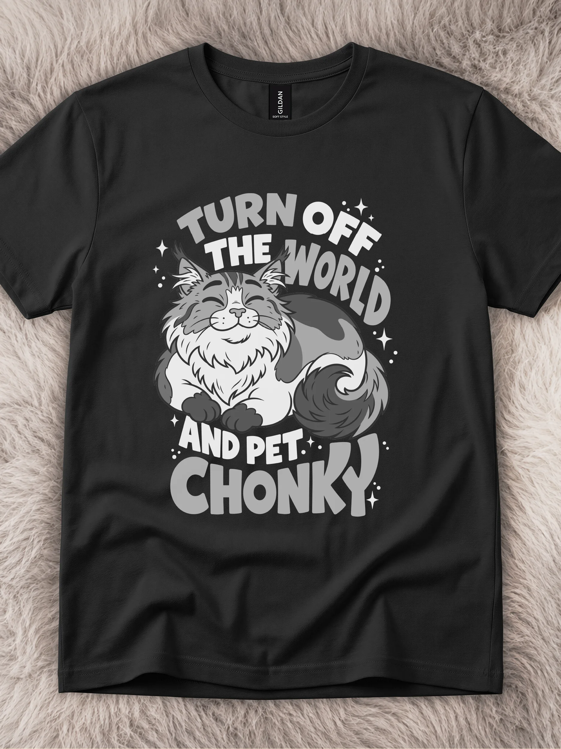 Turn Off The World and Pet Chonky Tee product image (51)