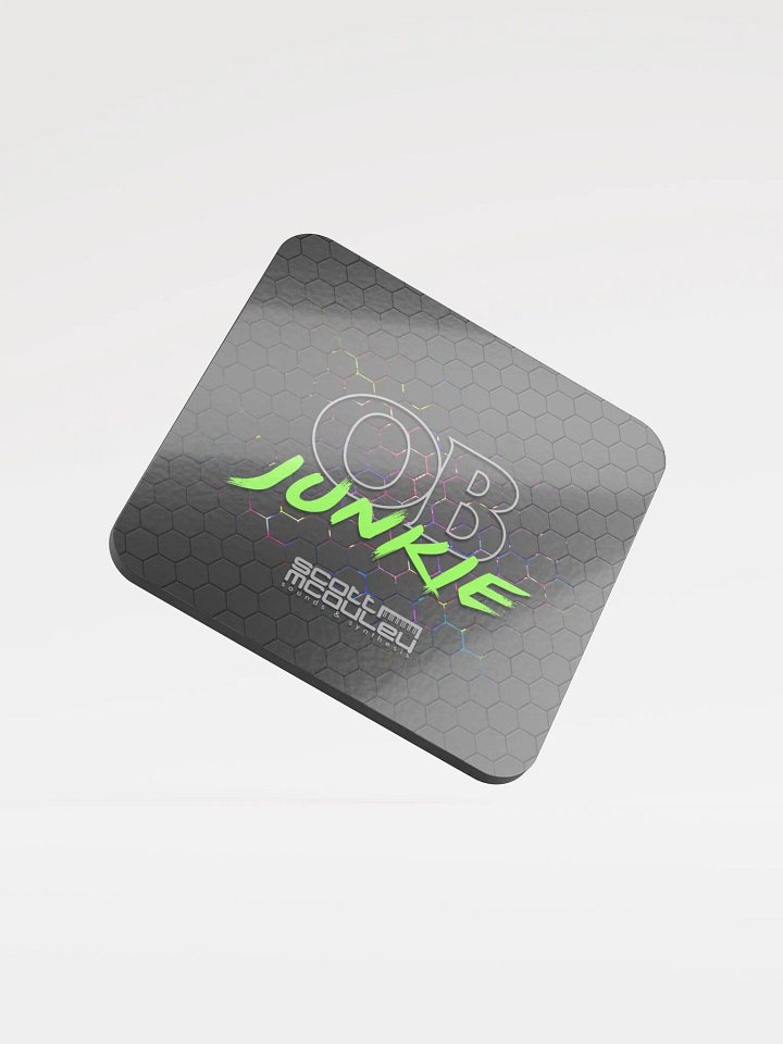 OB Junkie Glossed Cork Coaster product image (1)