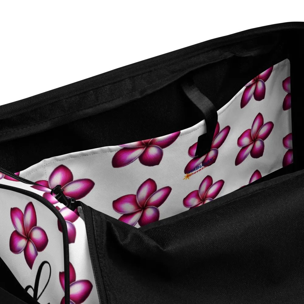 Island Girl Plumeria Duffle Bag - Tropical Bliss for Your Adventures product image (12)
