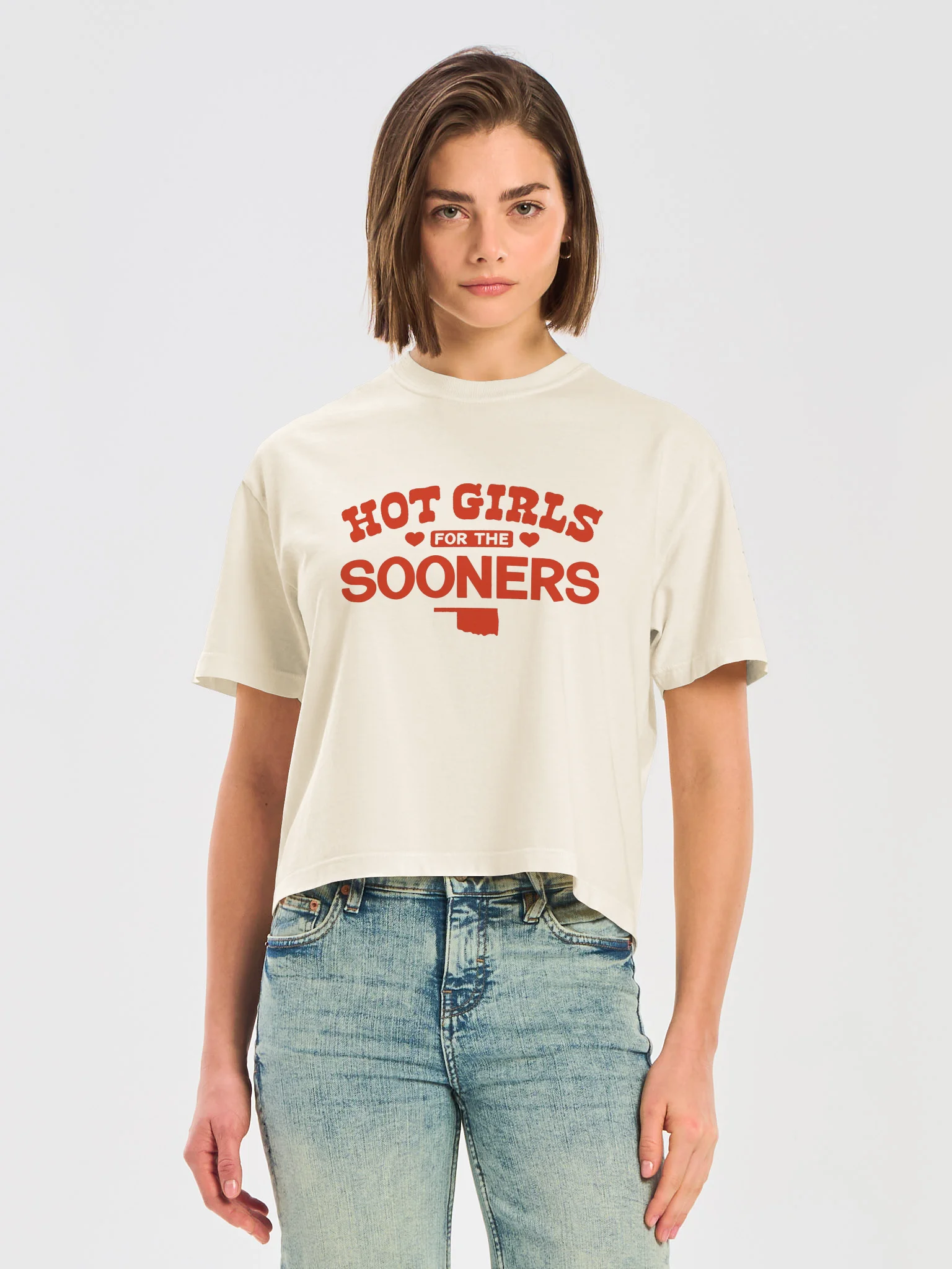 Hot Girls for the Sooners Boxy Women's Tee product image (5)