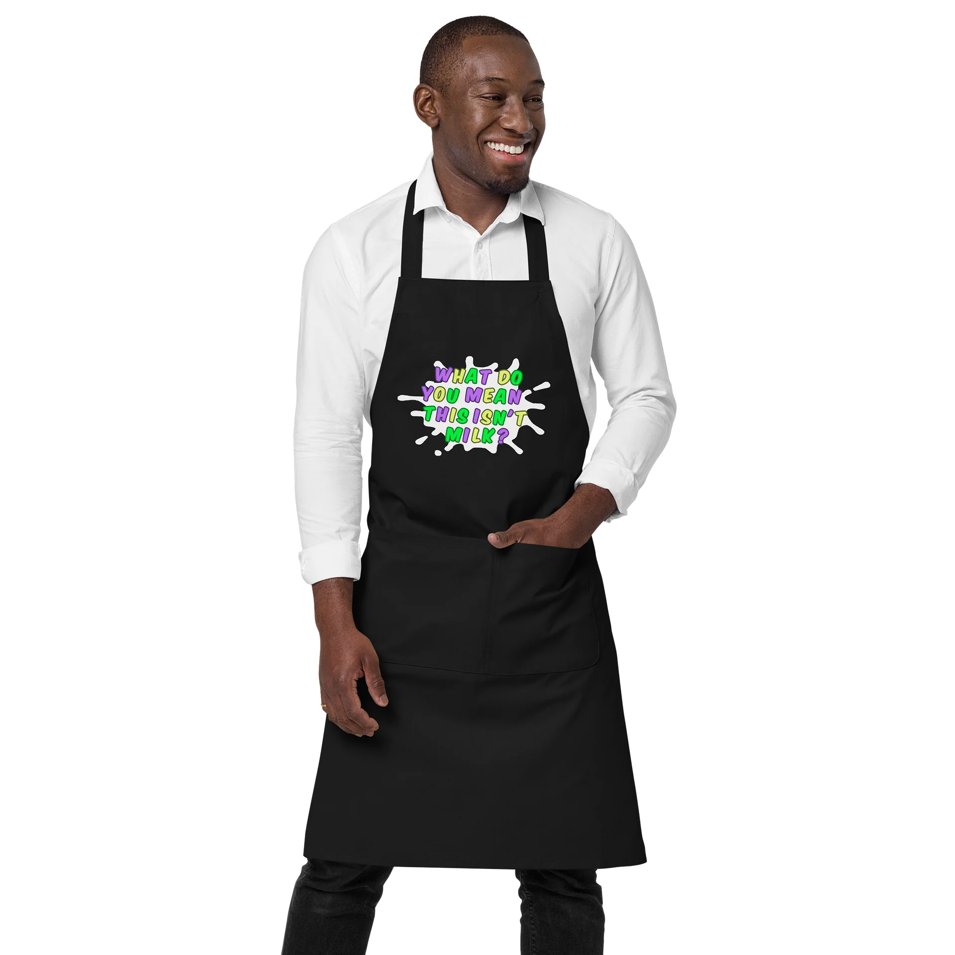 JizzyBits Apron (This Isn't Milk? Question version) product image (1)