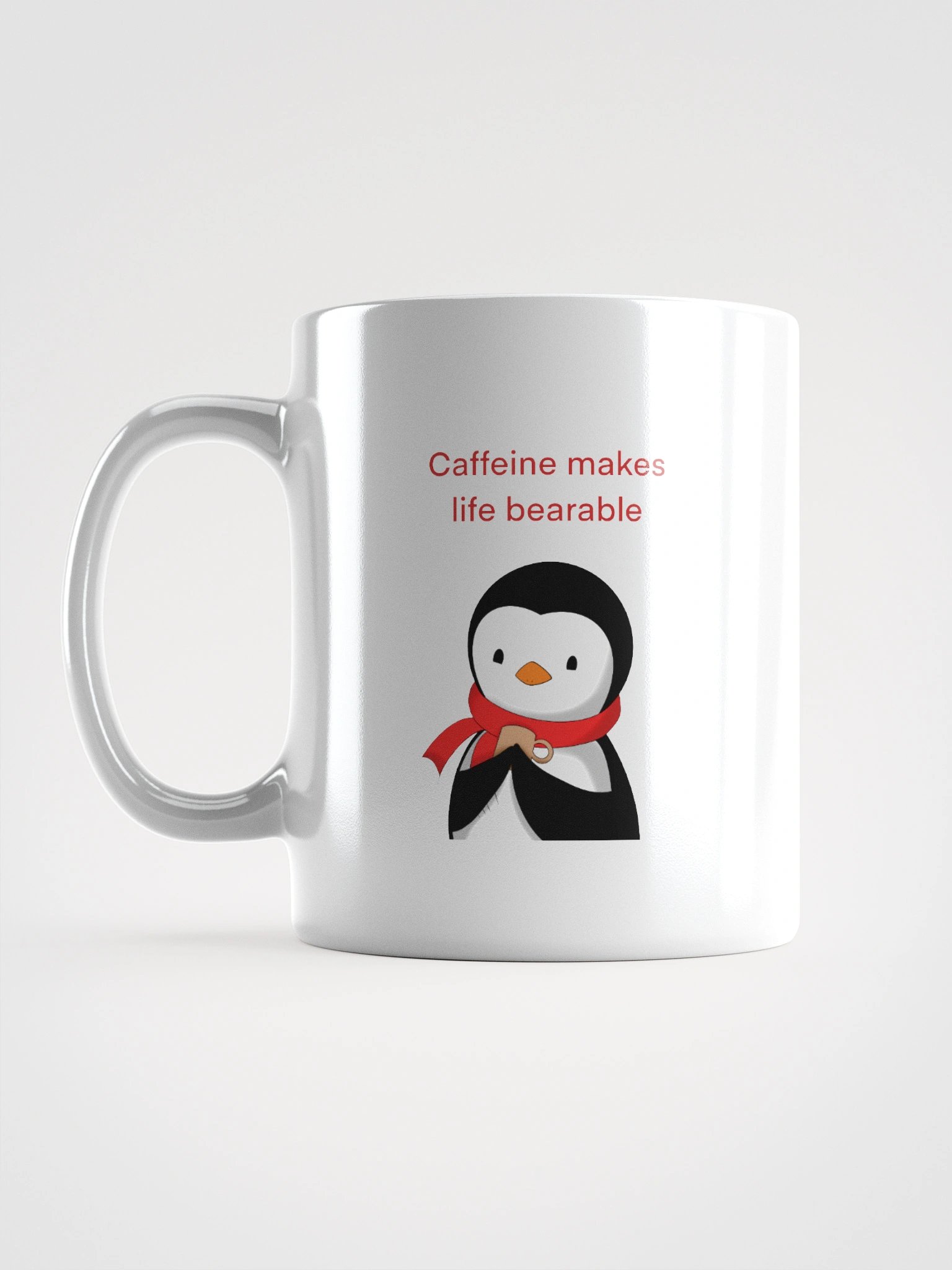 Caffeine Enjoyer White Glossy Mug product image (1)