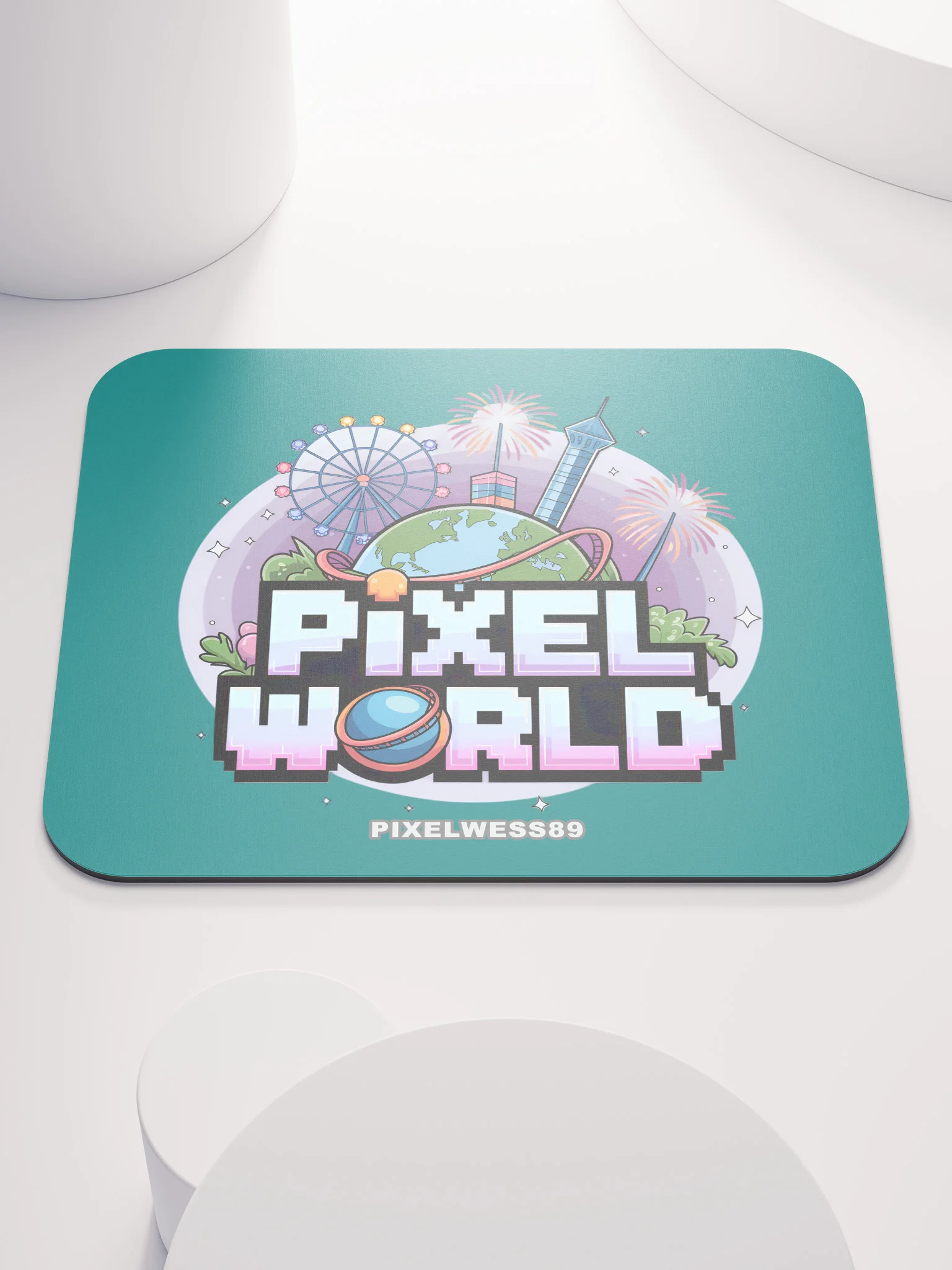 Pixel World - Mouse Pad product image (1)