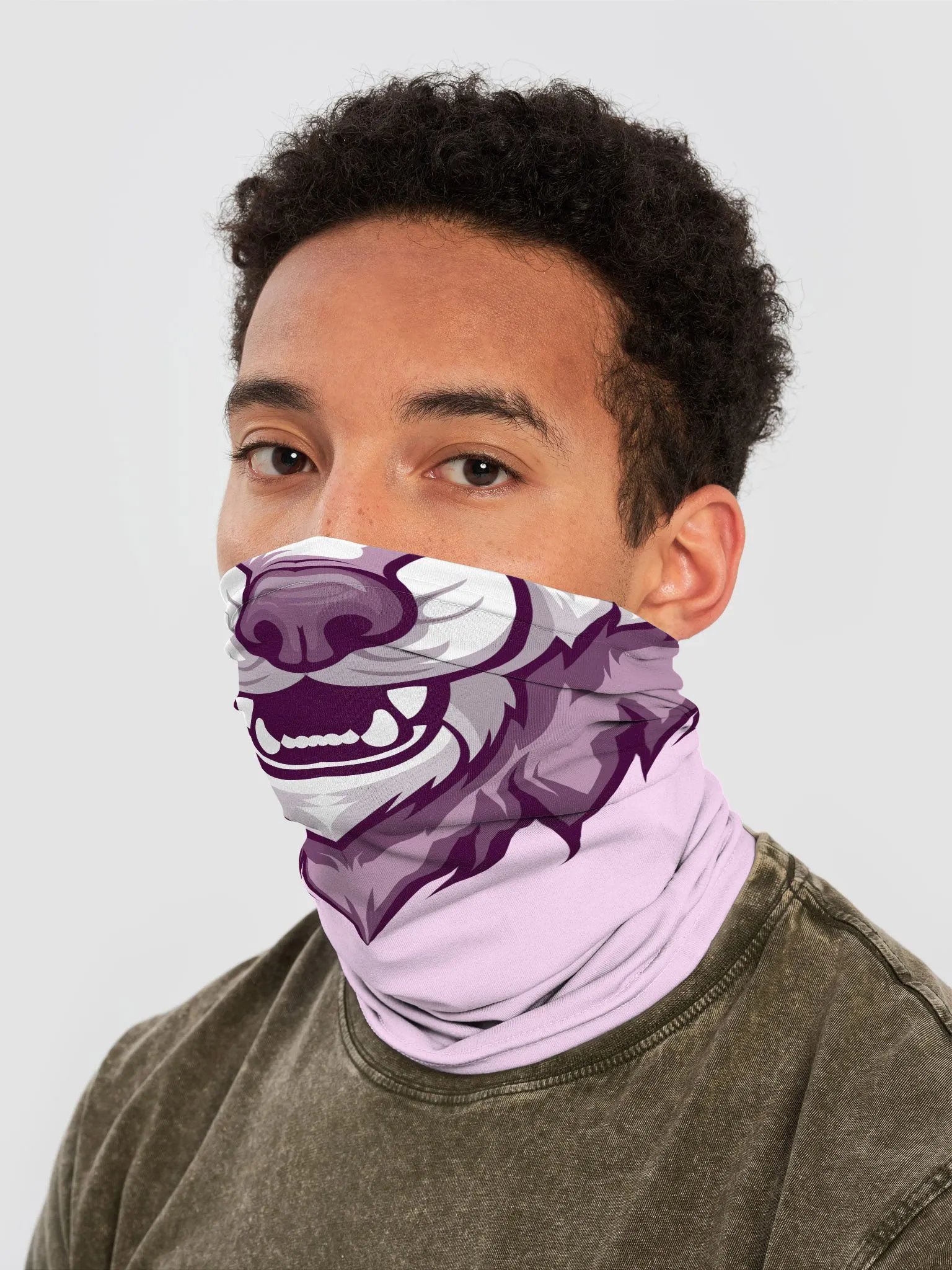 Pink Wolf Face Mask product image (2)