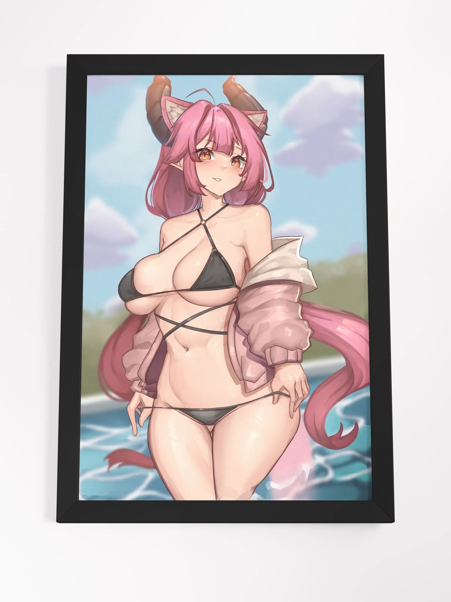 Blushie Beach Episode Framed Print product image (4)