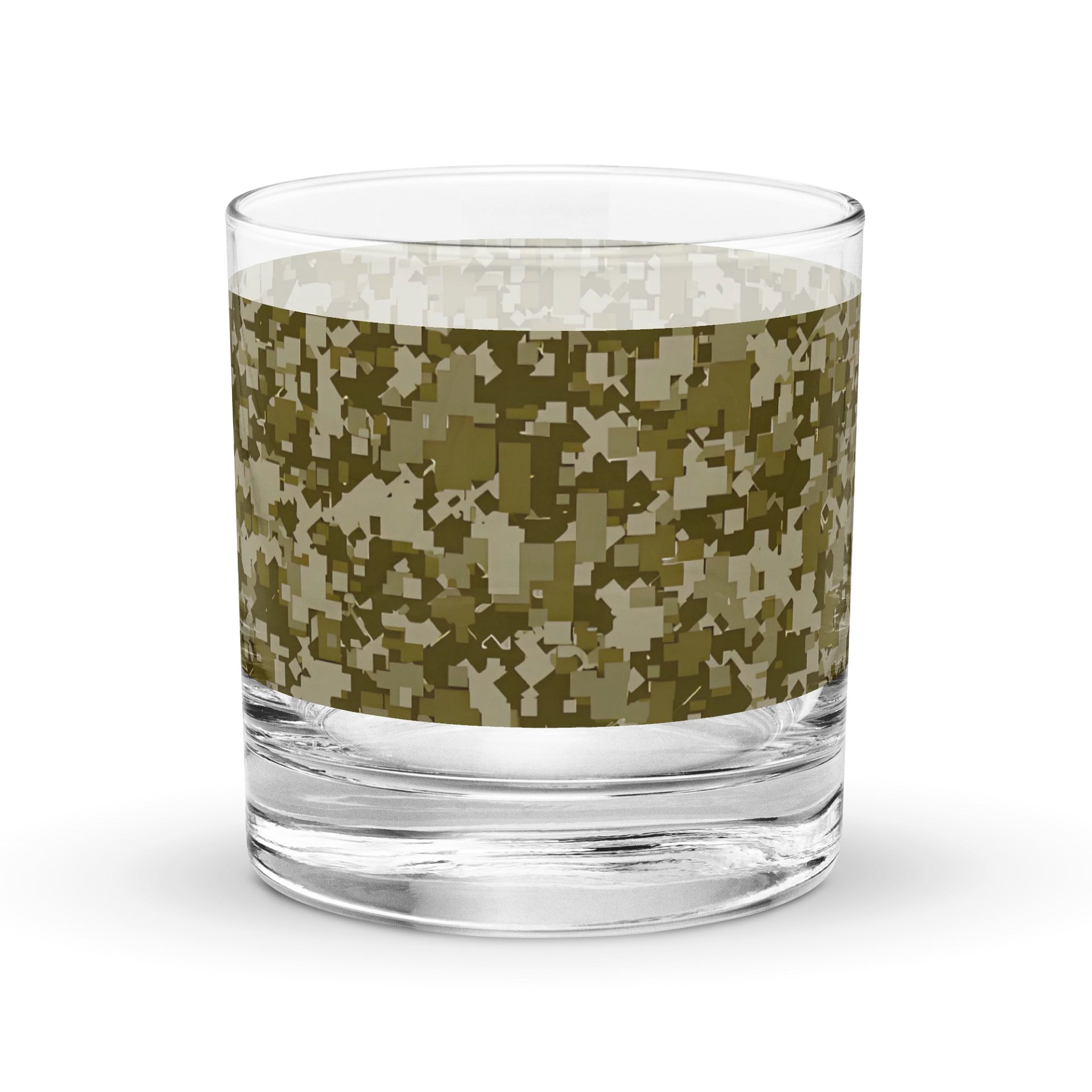 Pixelated Camo Rocks Glass product image (2)