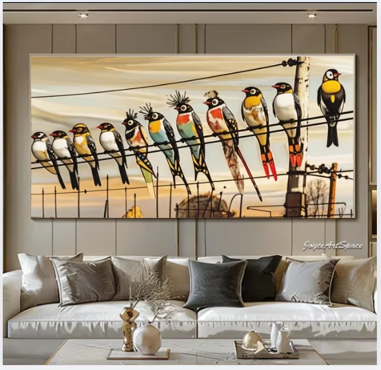 Birds On Wire Wall Art product image (1)
