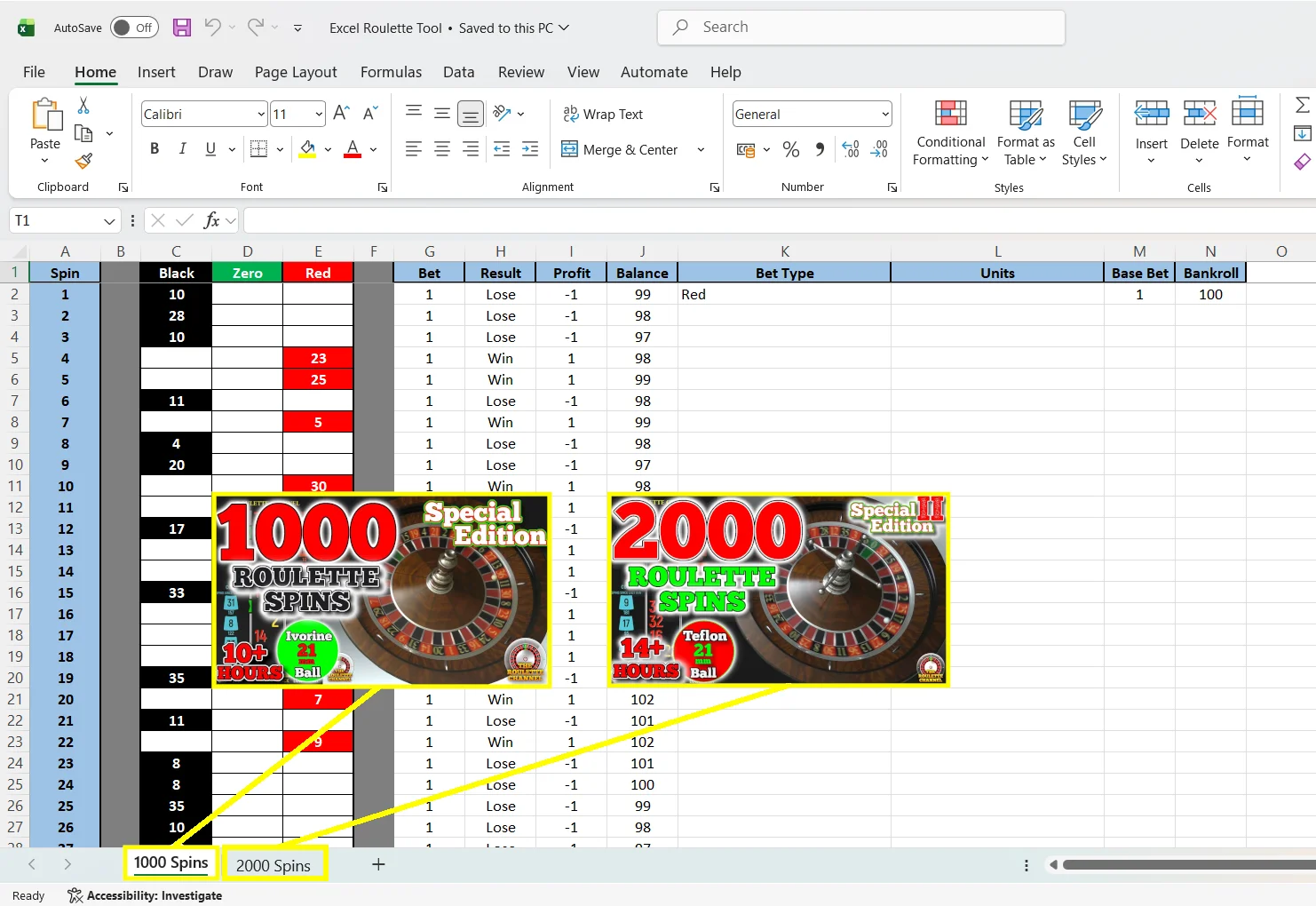 Excel Roulette Tool product image (2)