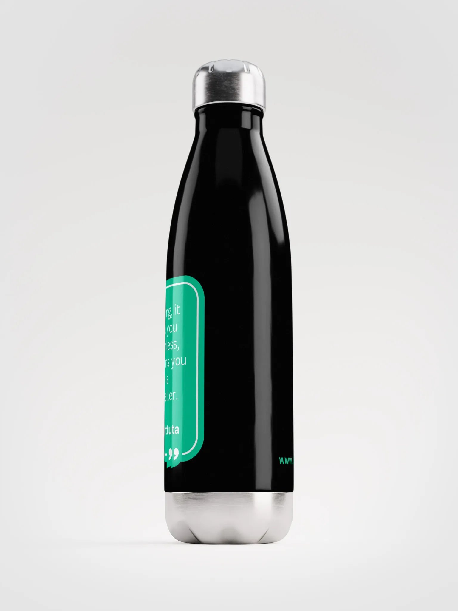 Stainless Steel Bottle with Ibn Batuta Travel Quote product image (1)