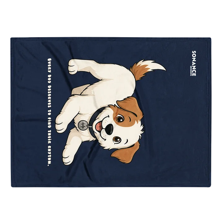 Sonance Dog Throw Blanket (Play) Navy product image (1)