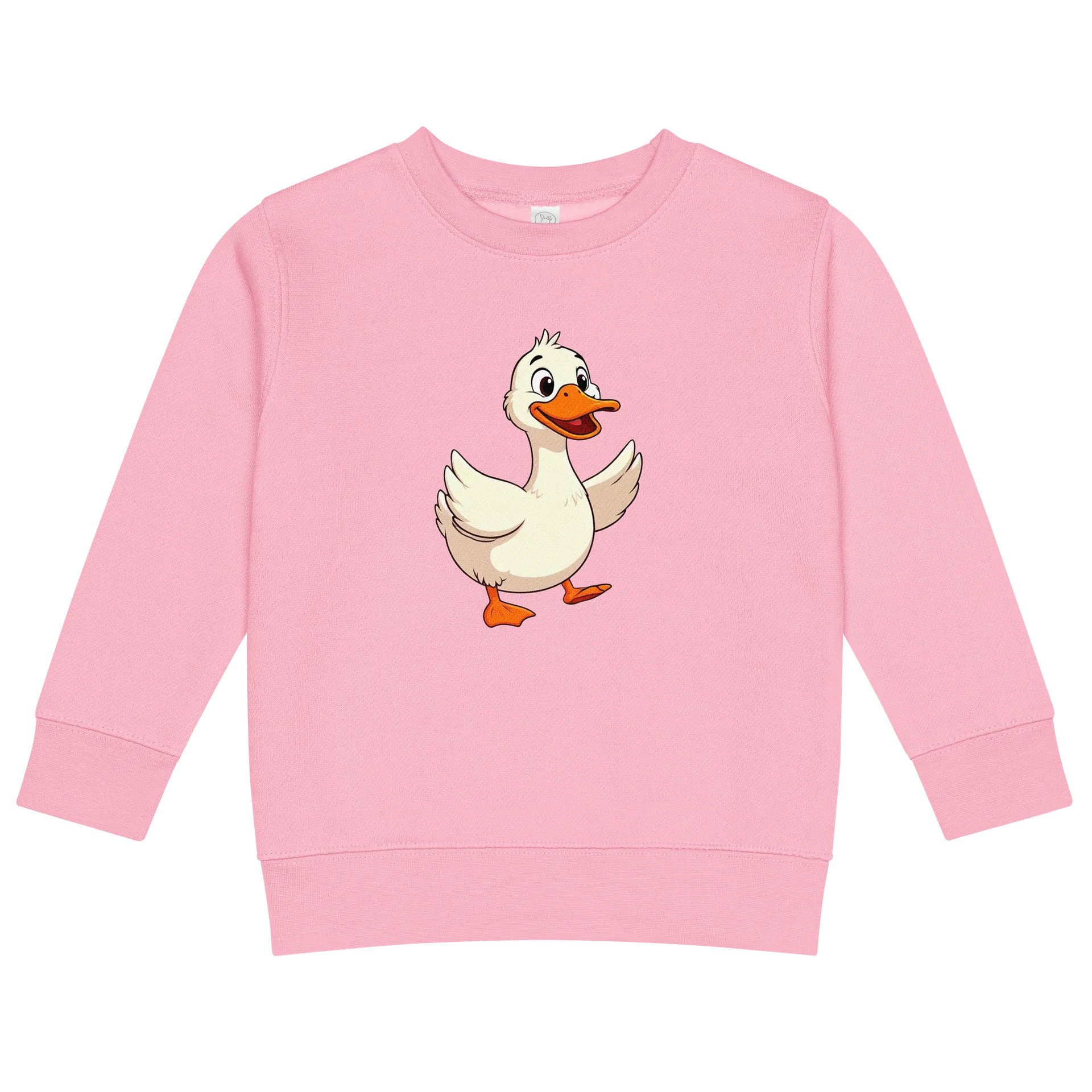 Cute Duck Pink Kids Sweatshirt product image (1)