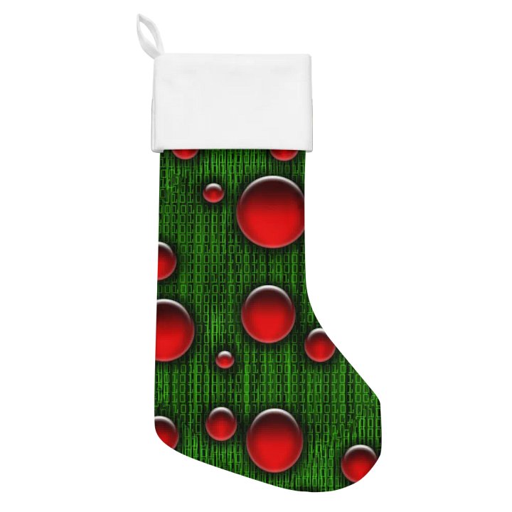 Nerdy Binary Data Christmas Stocking product image (1)