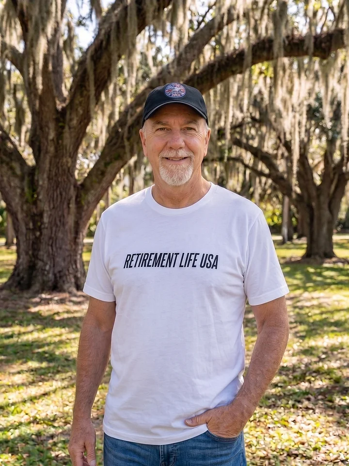 Retirement Life USA Action Series White Tee product image (1)