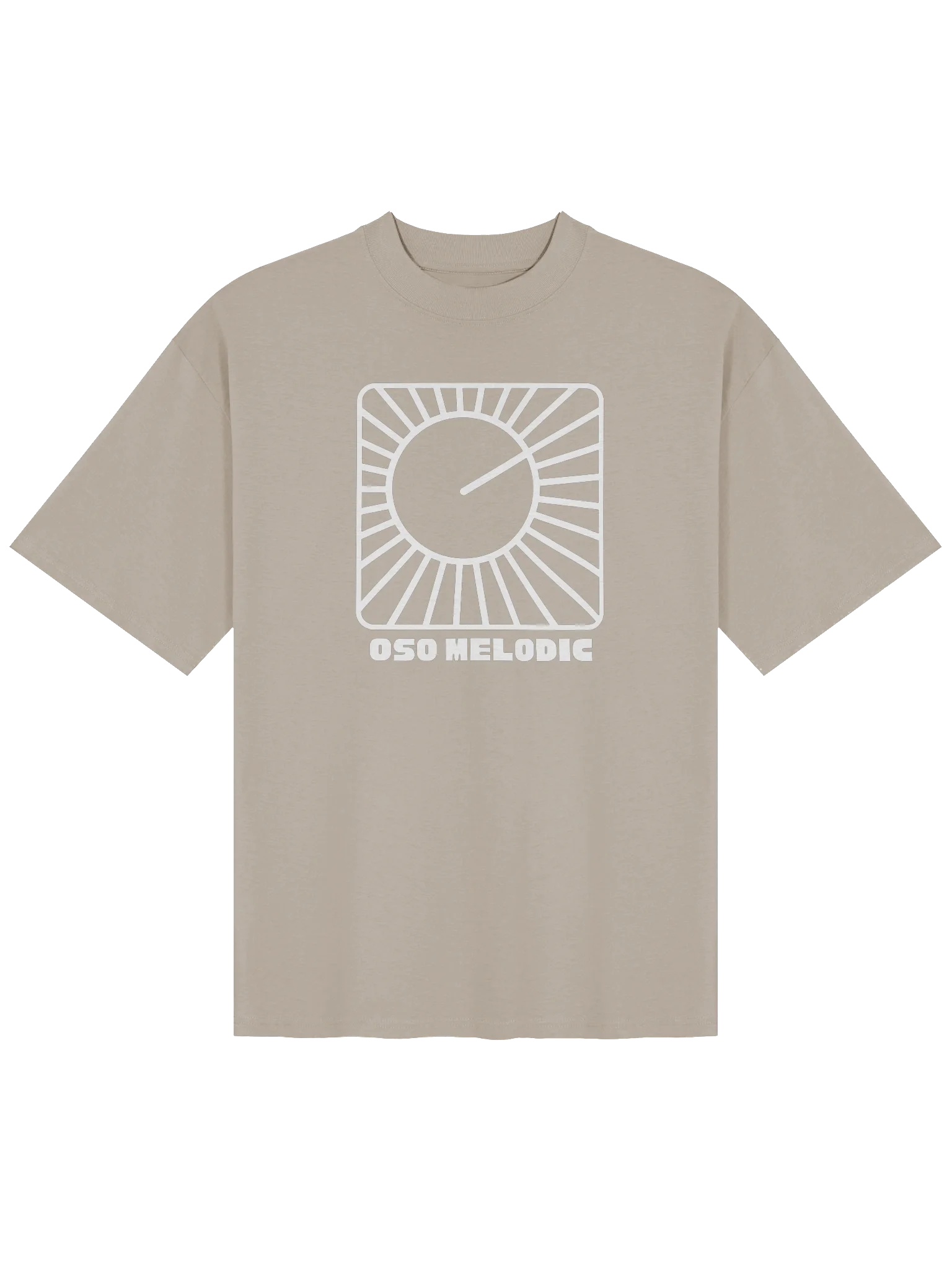 Oso Melodic Beige Oversized T-shirt — view 2