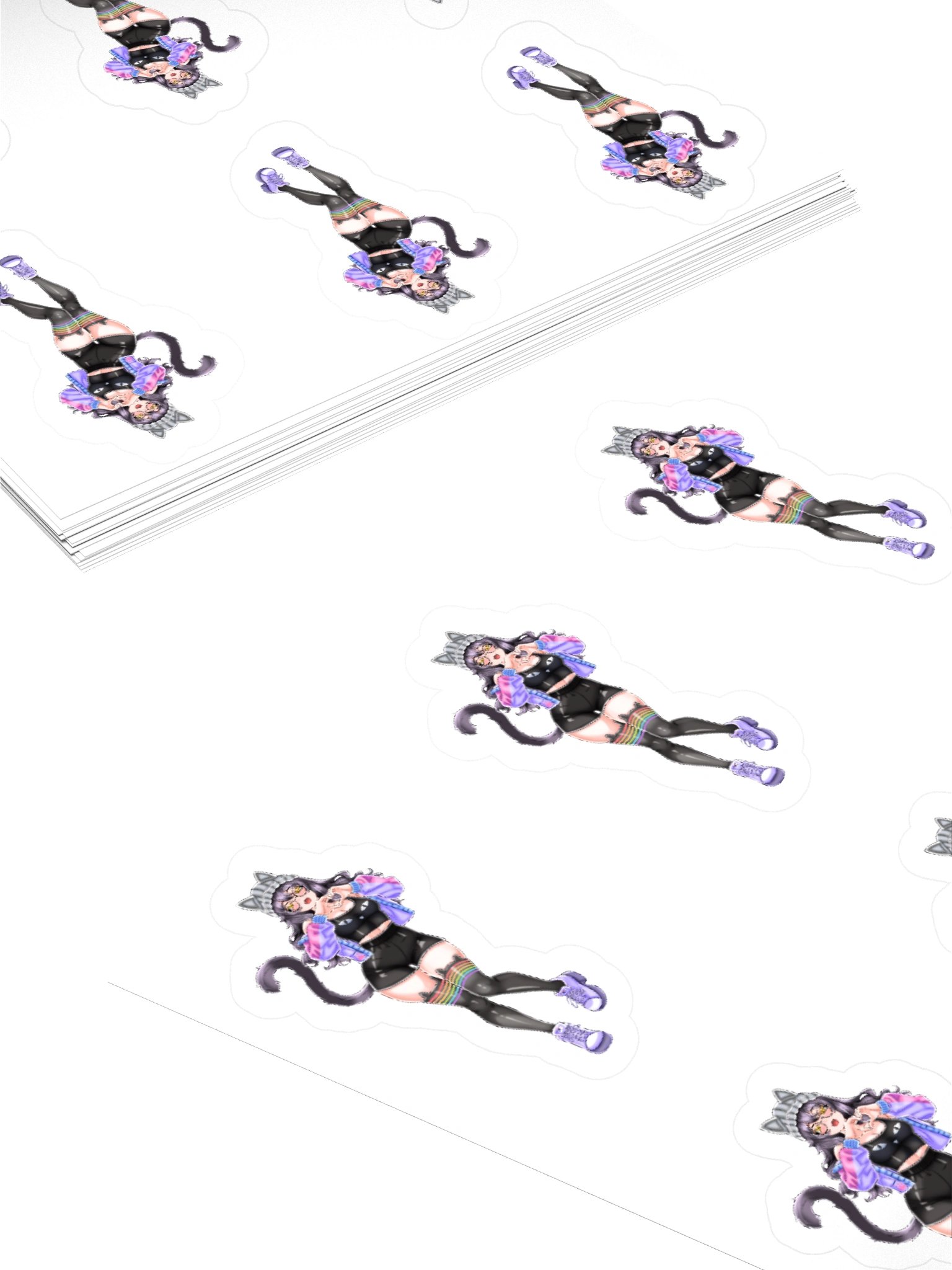 Hearts Stickers (White) product image (4)