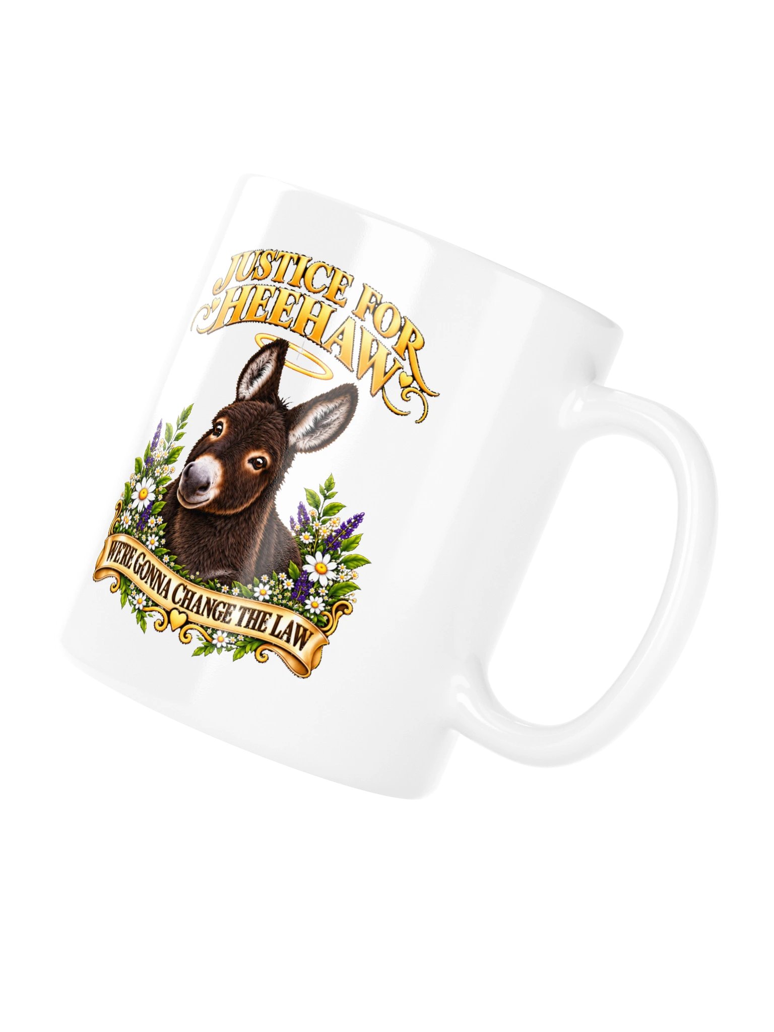 Justice For HeeHaw Floral Design Mug product image (4)