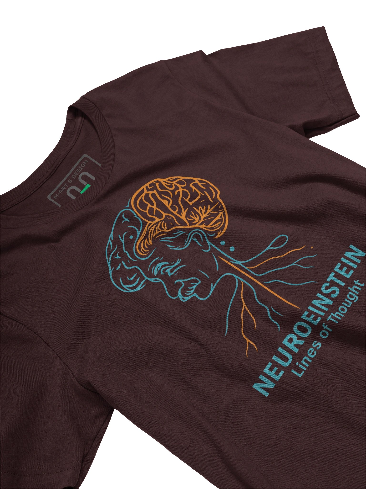 NEURO EINSTEIN — Lines of Thought - T-Shirt - by M-Art & Design product image (2)
