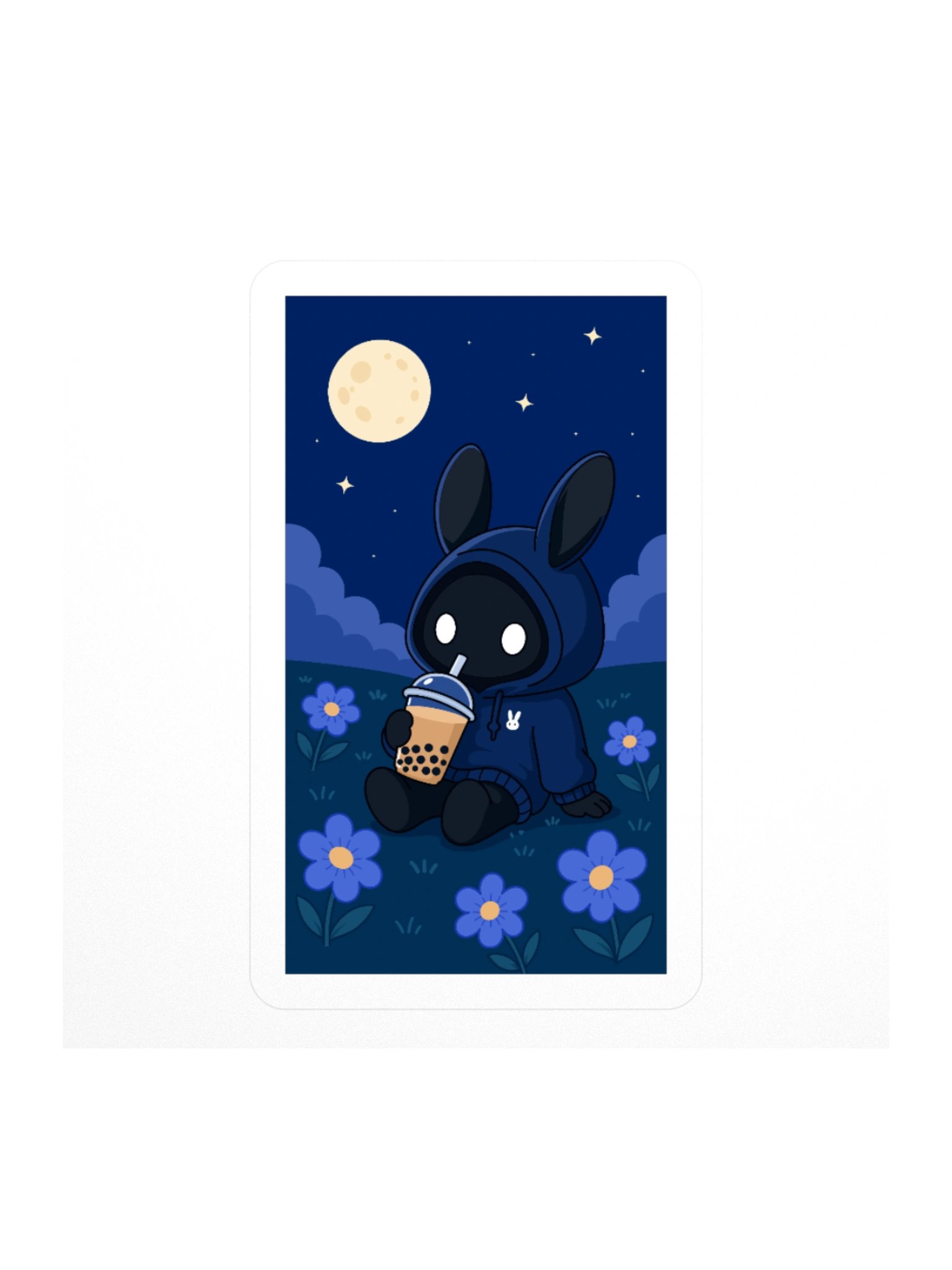 Poochoki Moonlight Bubble Tea Sticker product image (1)