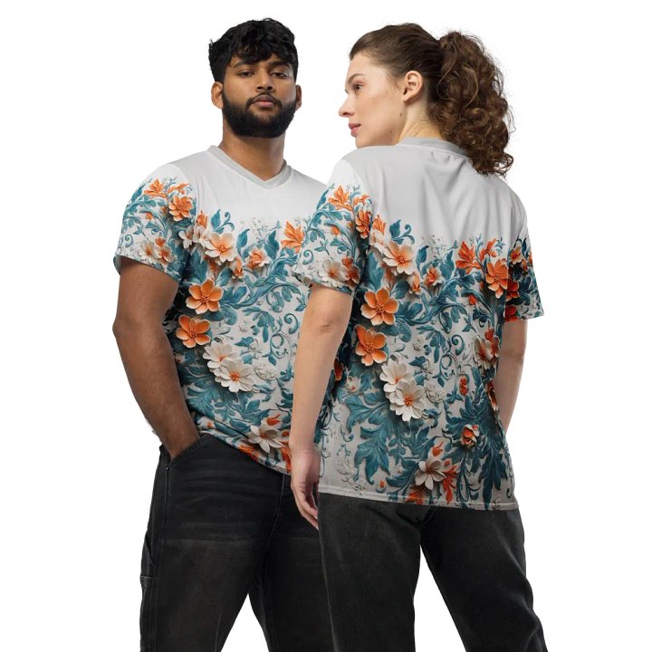 Orange floral design product image (2)
