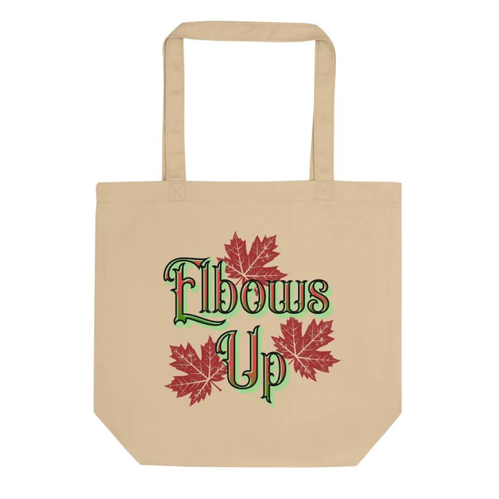 Elbows Up Maple Leaves Canada Tote Bag product image (1)