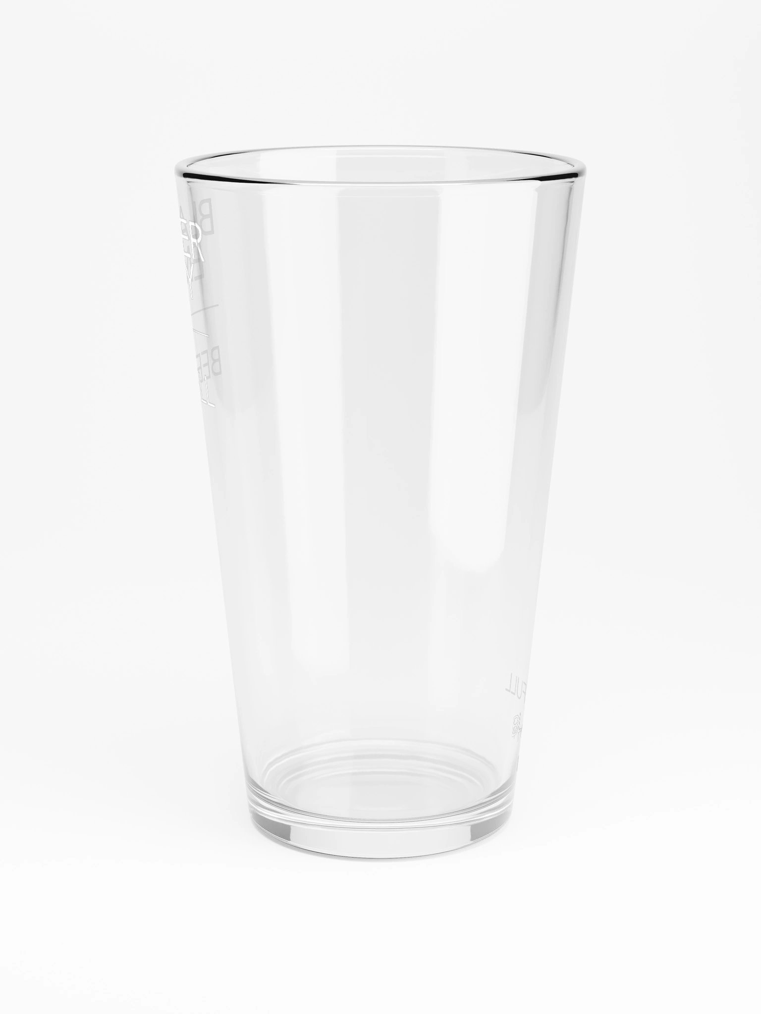 Bladder Empty, Beer Full Pint Glass product image (3)