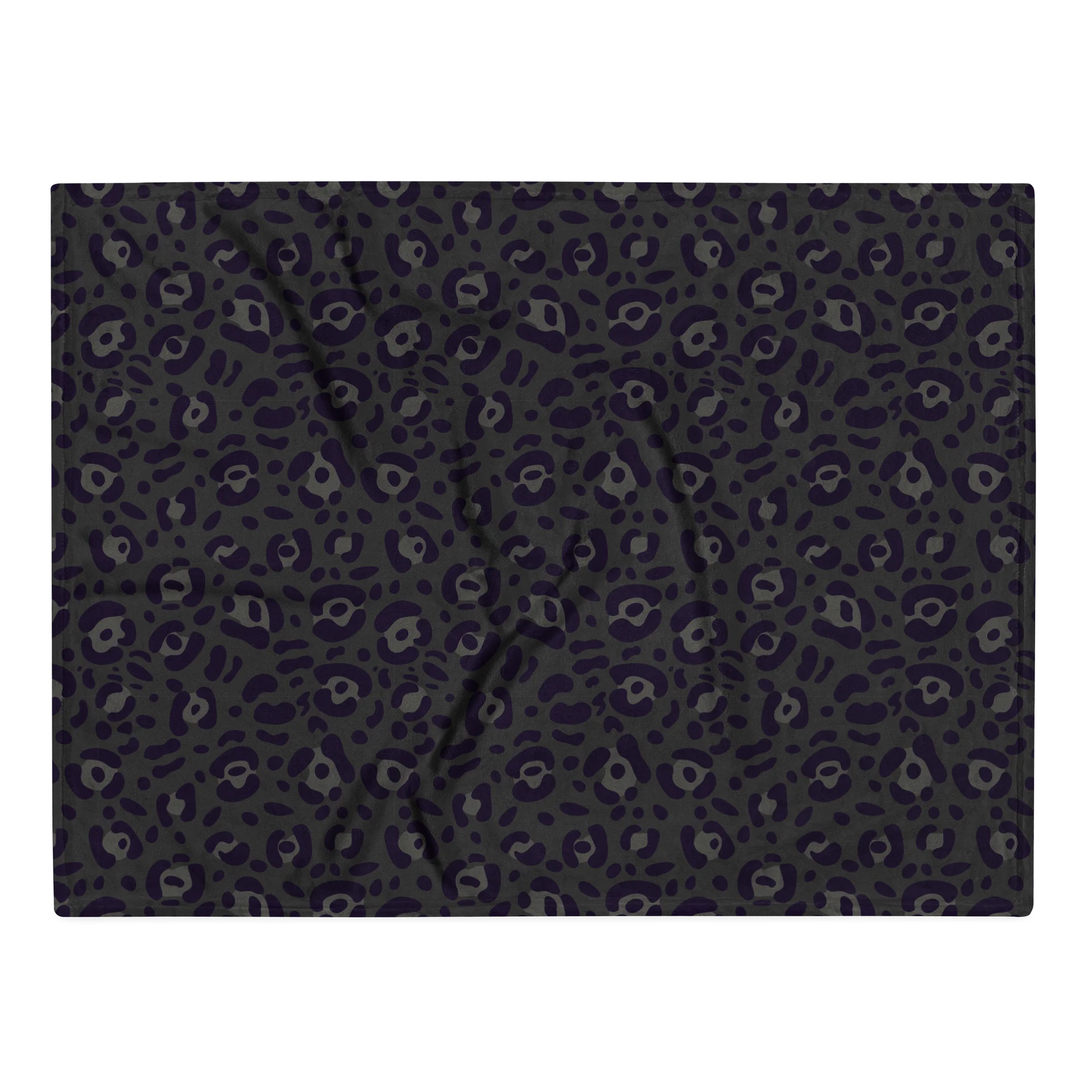 Comfortable Throw Blanket with Bold Black Leopard Print product image (1)