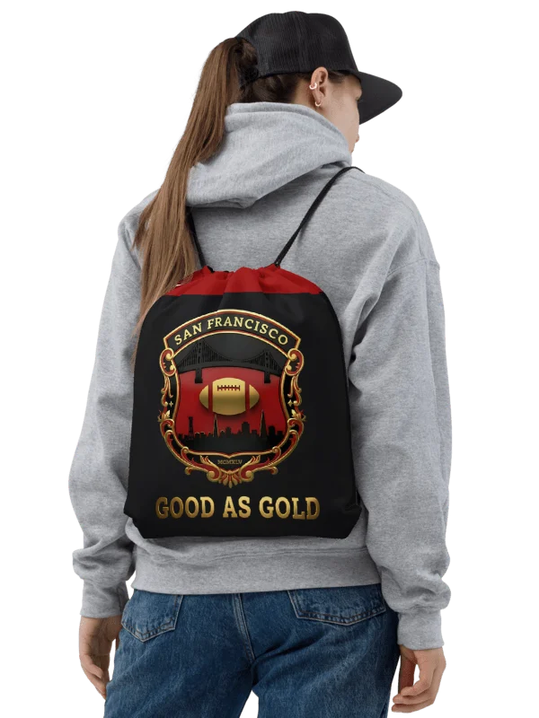 All Gold Good As Gold Drawstring Backpack | San Francisco | Football | Home Locker product image (1)
