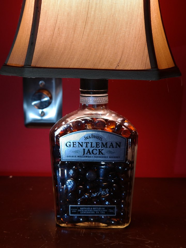 Gentleman Jack Upcycled Bottle Lamp product image (1)