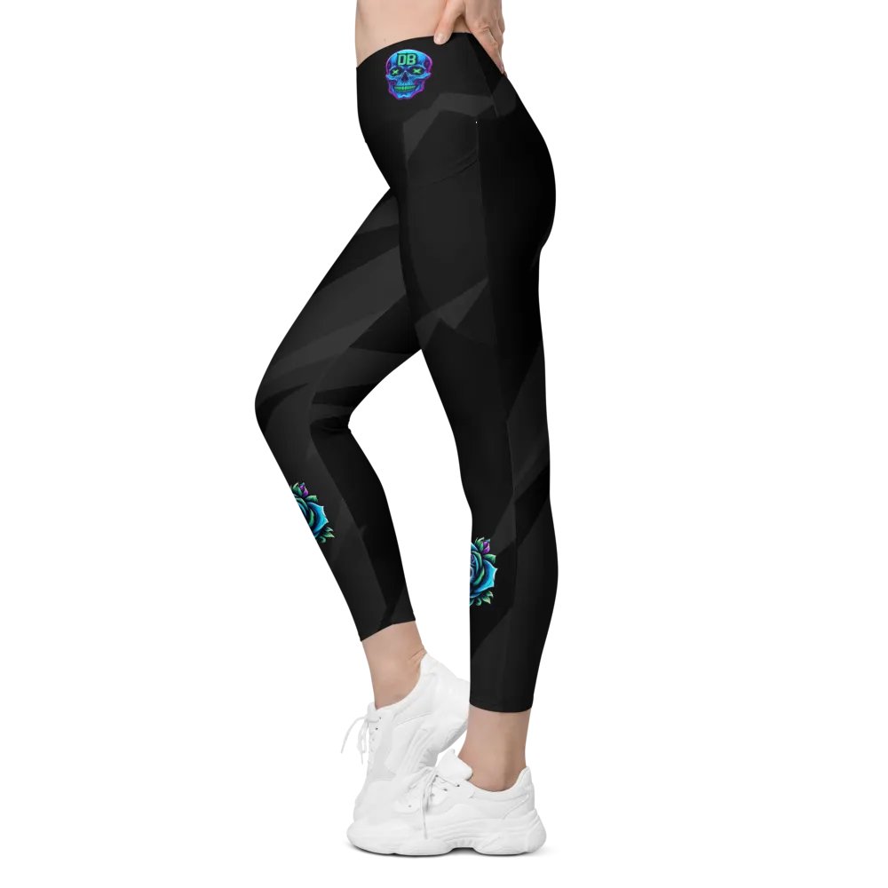 Dull Skull Rose Leggings product image (3)