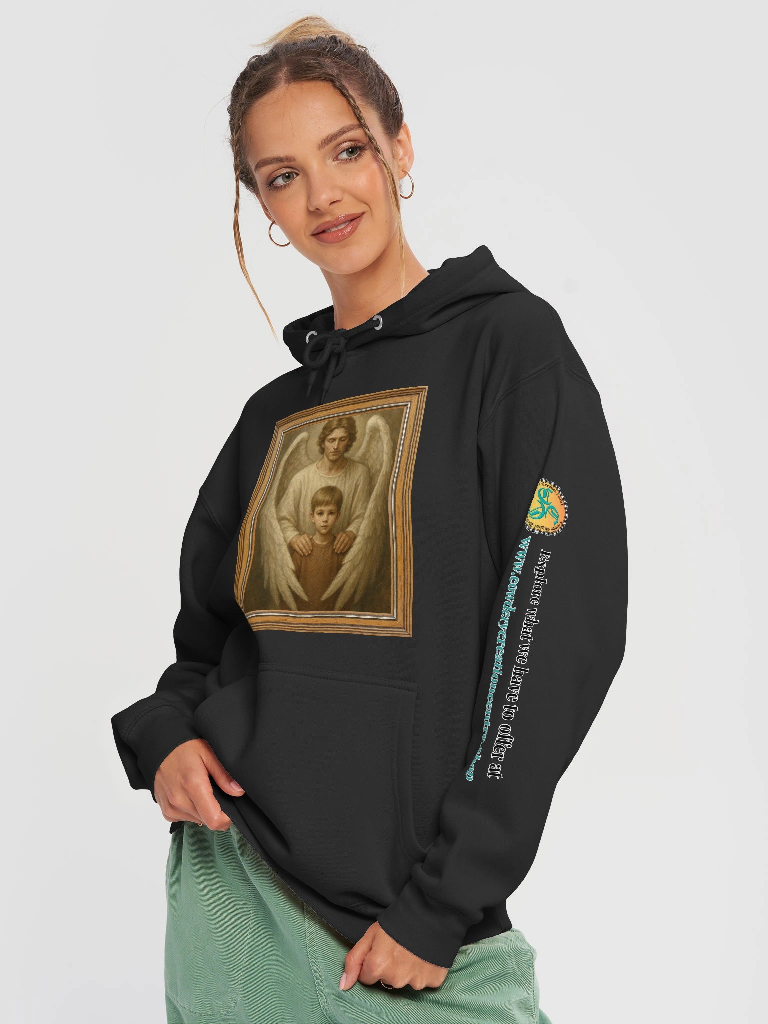 Angels Watch Over Them (Male) Lane Seven Premium Pullover Hoodie product image (3)