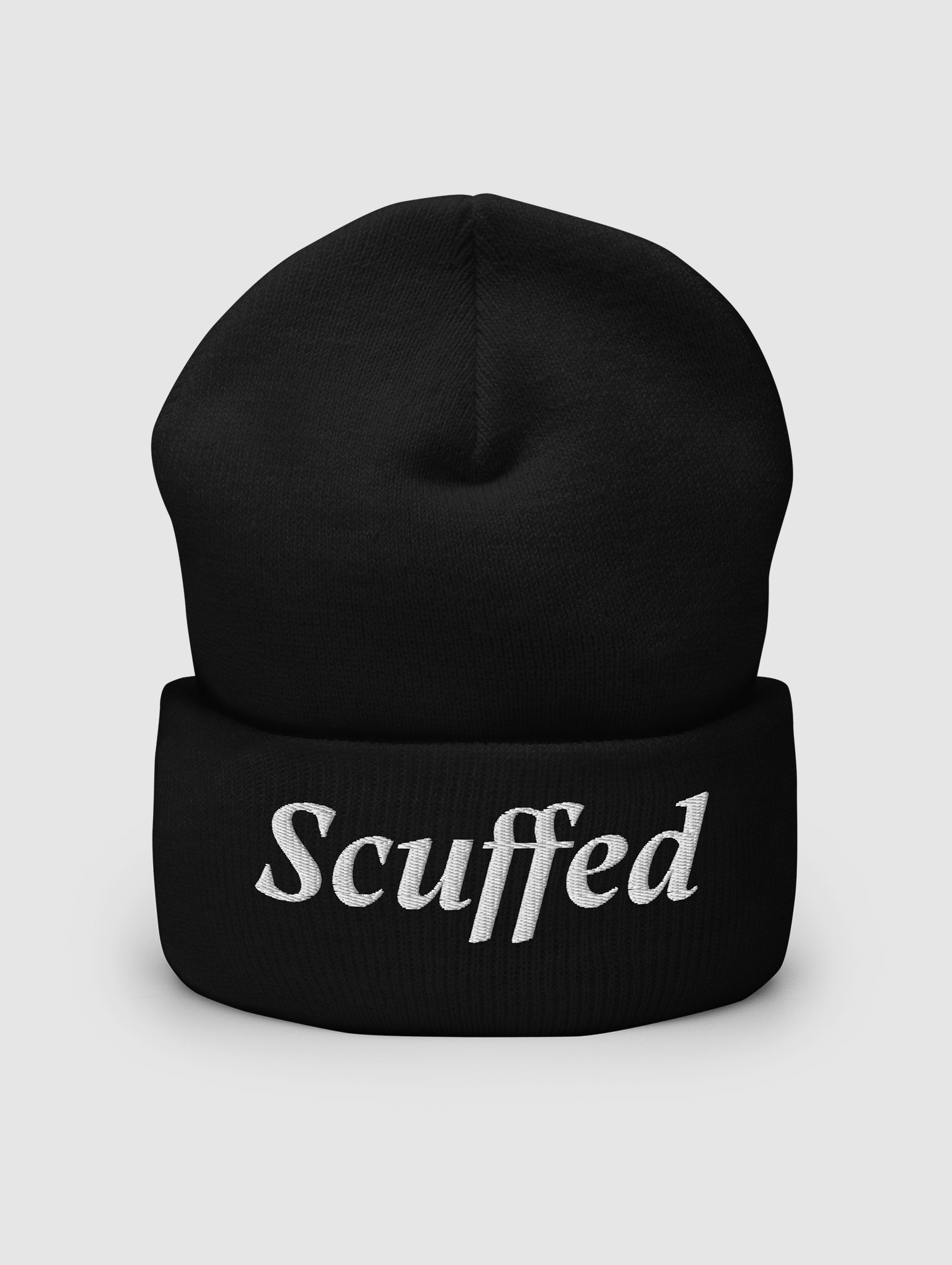 Cuffed and Scuffed Beanie (Black) product image (1)
