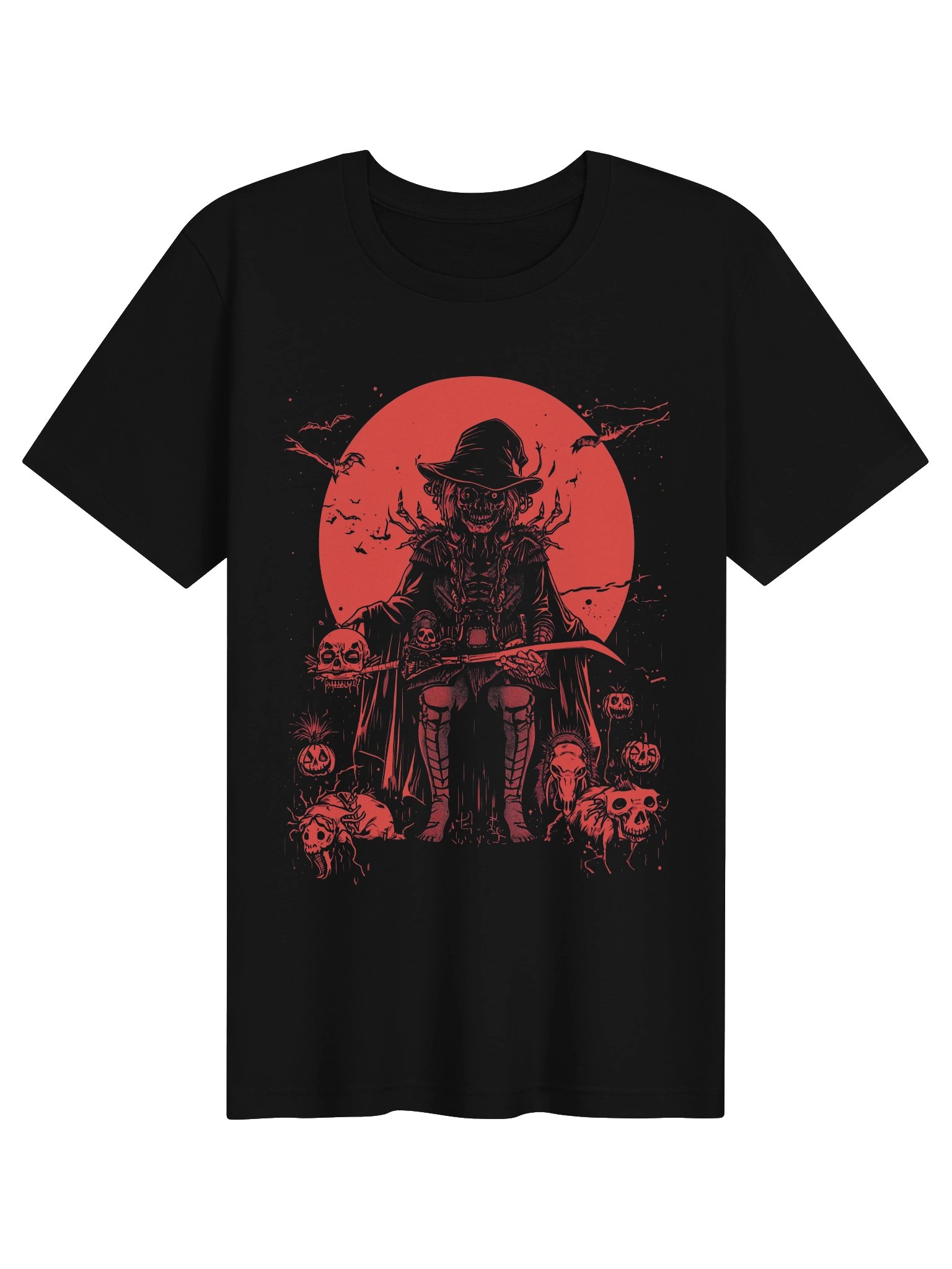 Gothic Moon Reaper Halloween Lightweight T-Shirt product image (1)