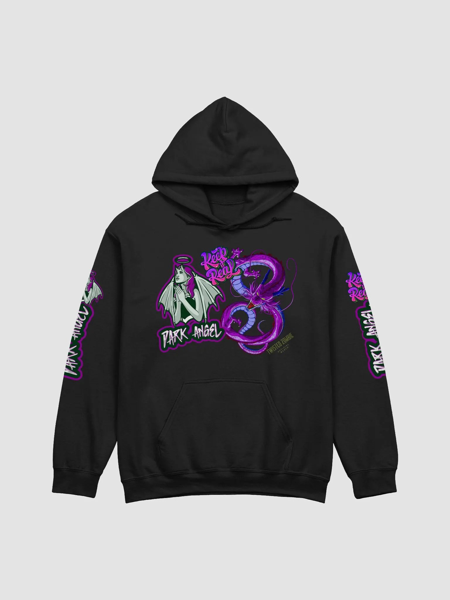 Dark Angel: KEEP IT REAL Dragon Hoodie. product image (3)