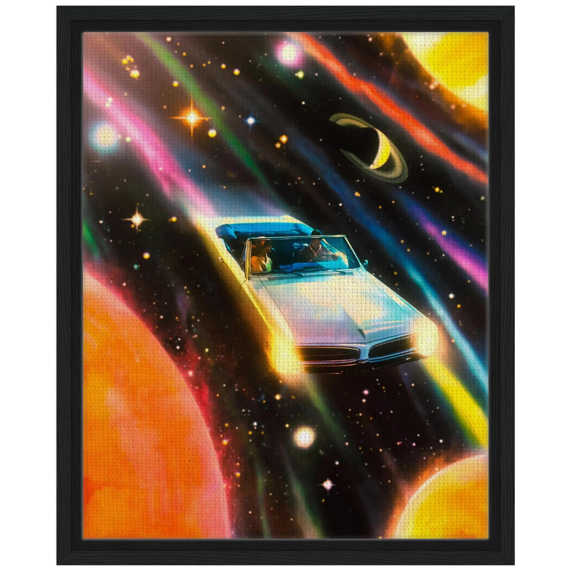 Space Rainbow Adventure Wall Art