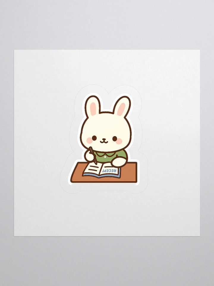 Bunny Recipe book Sticker product image (2)