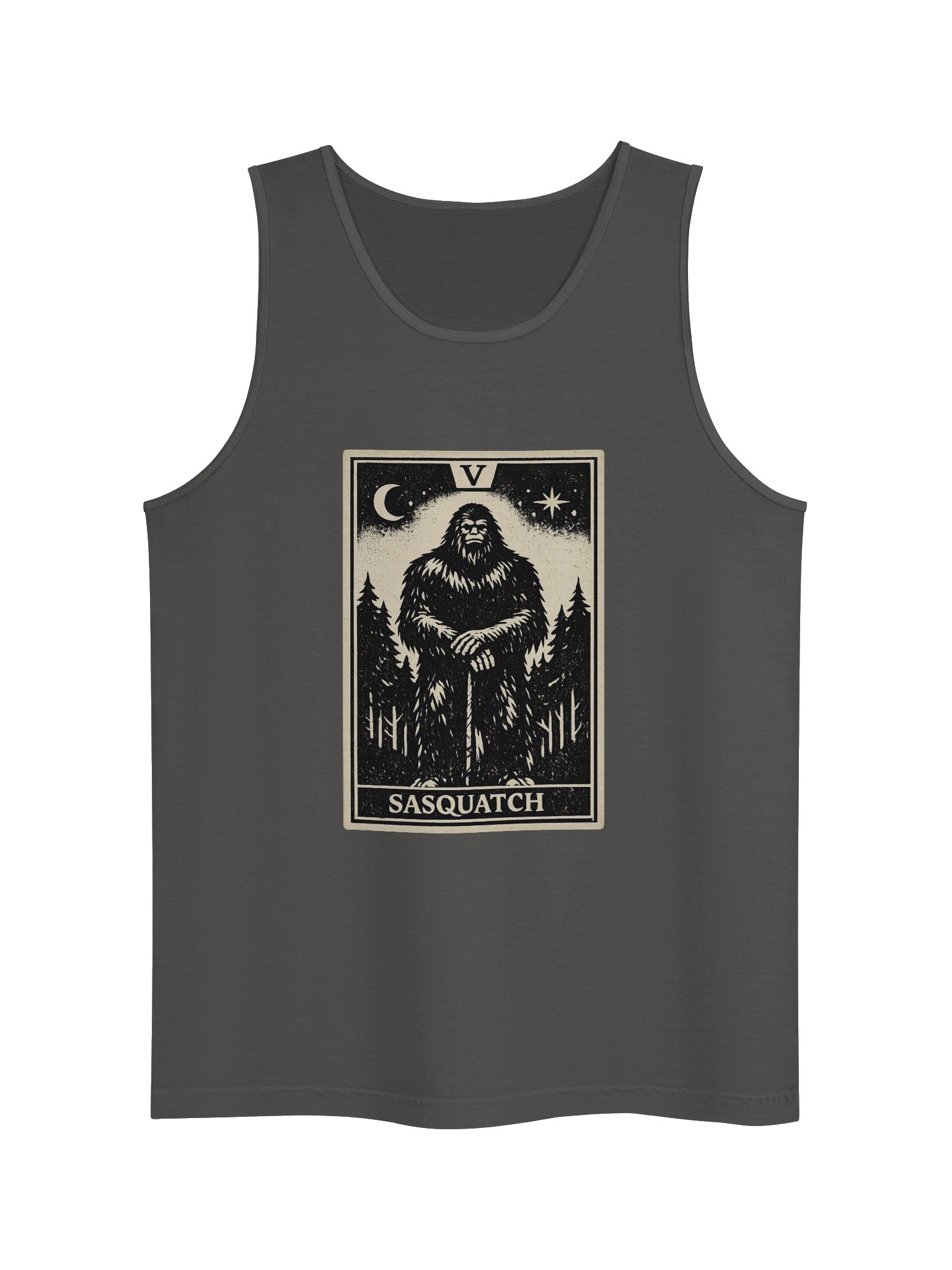 SASQUATCH- THE HIEROPHANT- UNISEX GARMENT DYED TANK TOP product image (7)