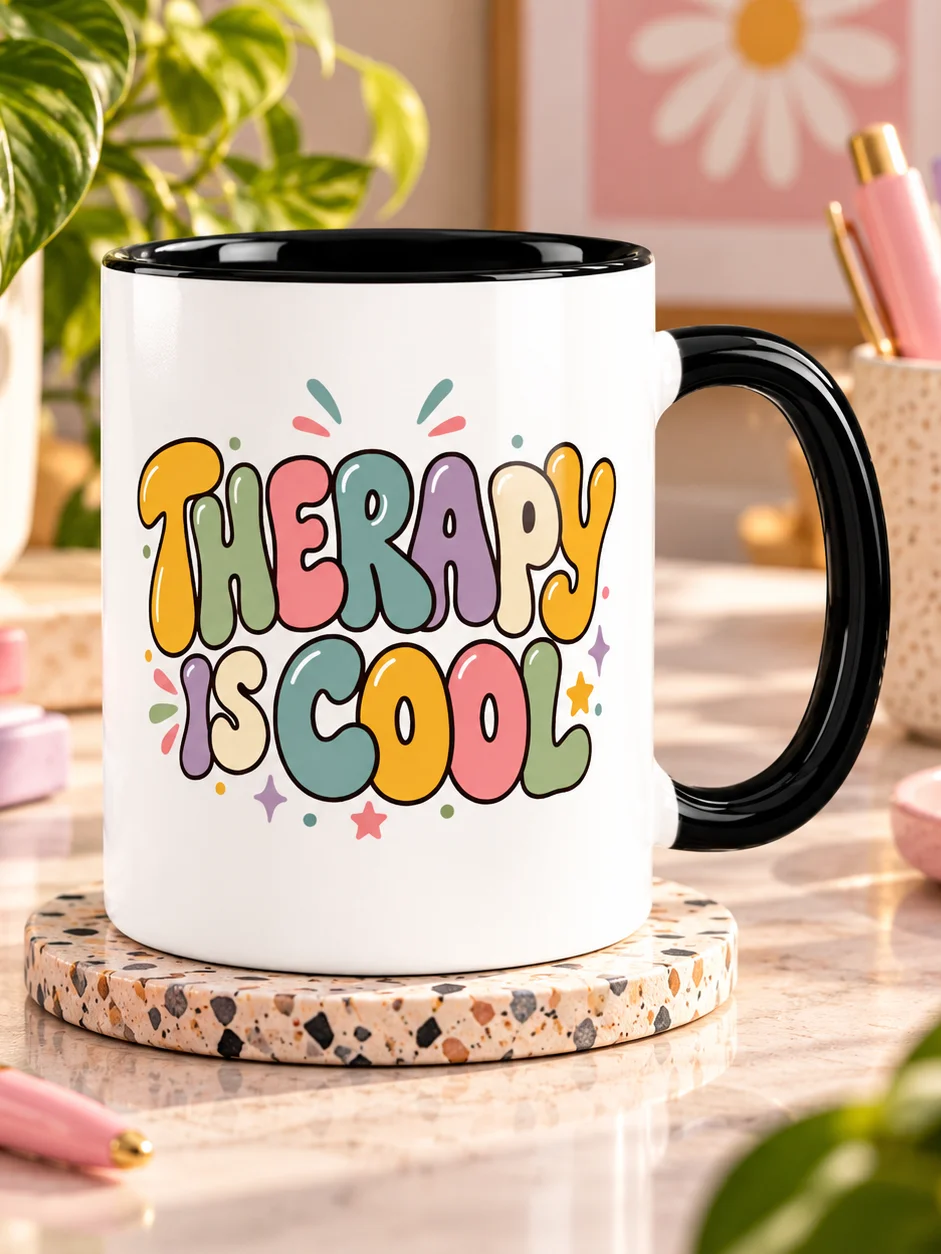 Therapy Is Cool Ceramic Mug product image (1)