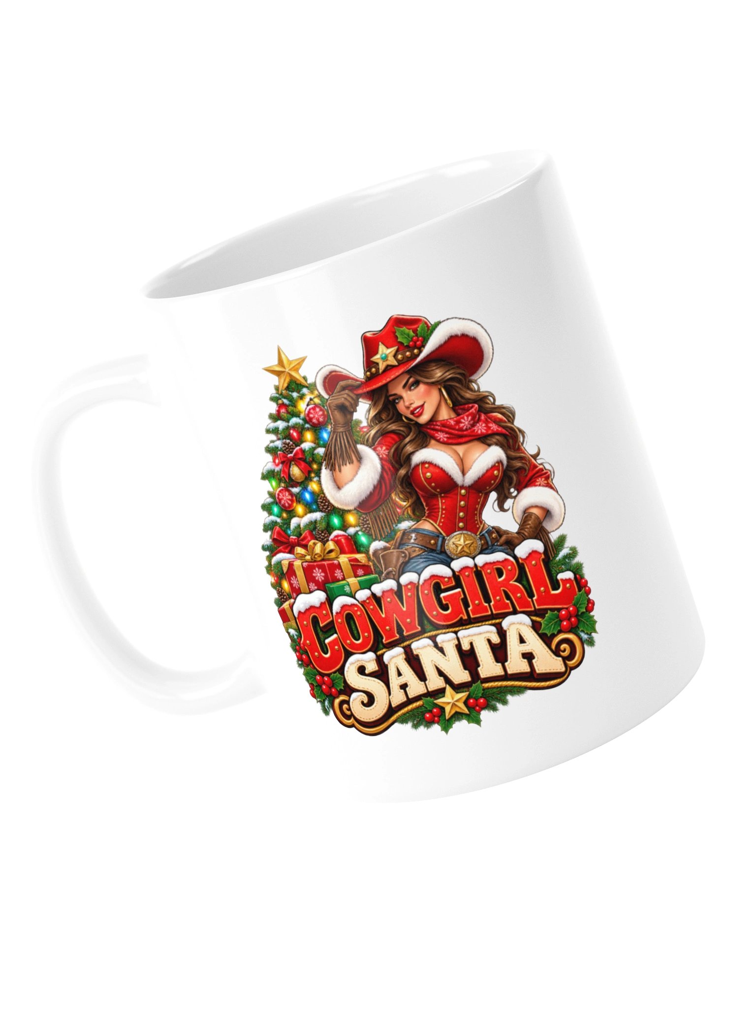 COWGIRL SANTA — CHRISTMAS WITH A LITTLE WESTERN ATTITUDE - MUG product image (14)
