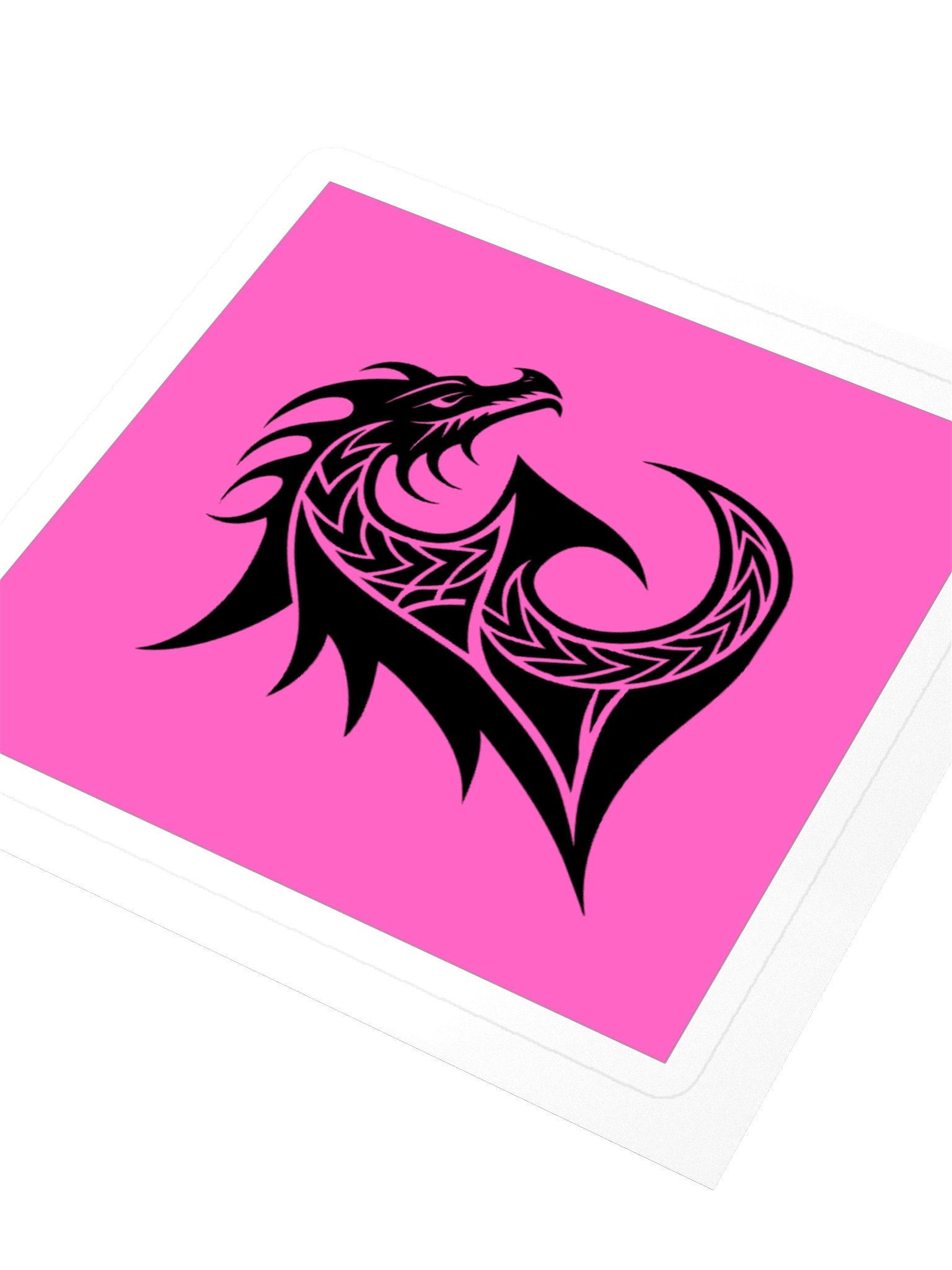 Dragon Letter E Sticker — Monogram Initial E with Dragon Silhouette product image (3)