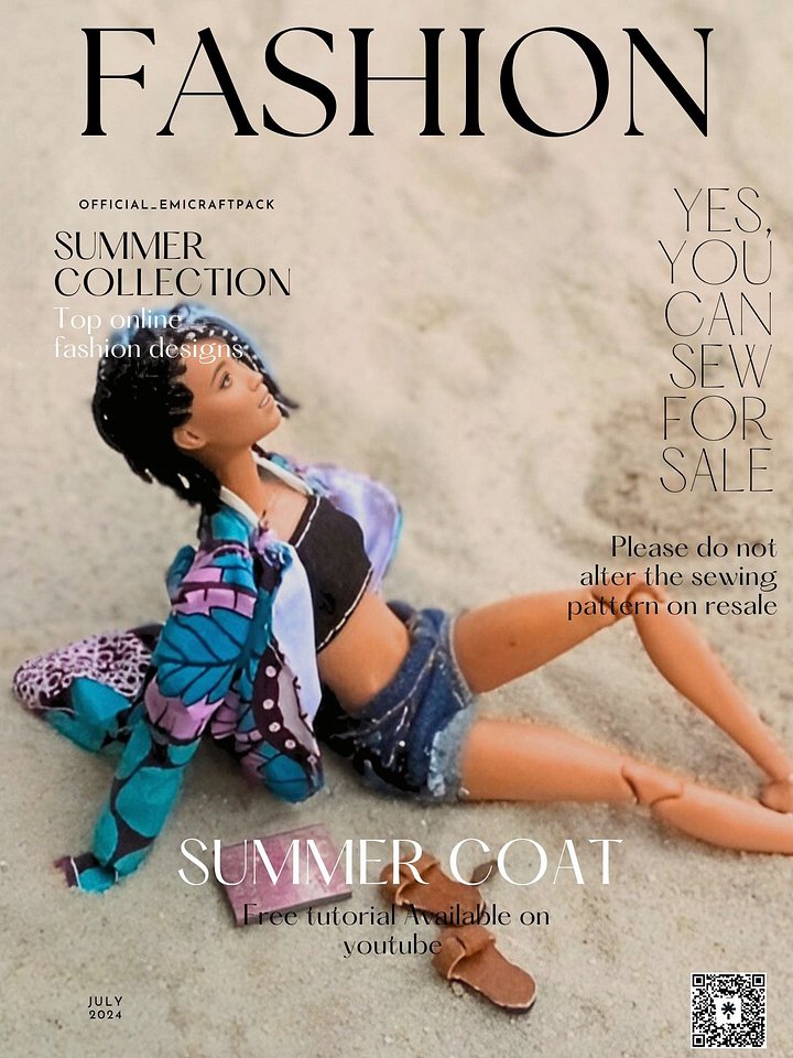 Summer coat| Sewing Pattern product image (1)