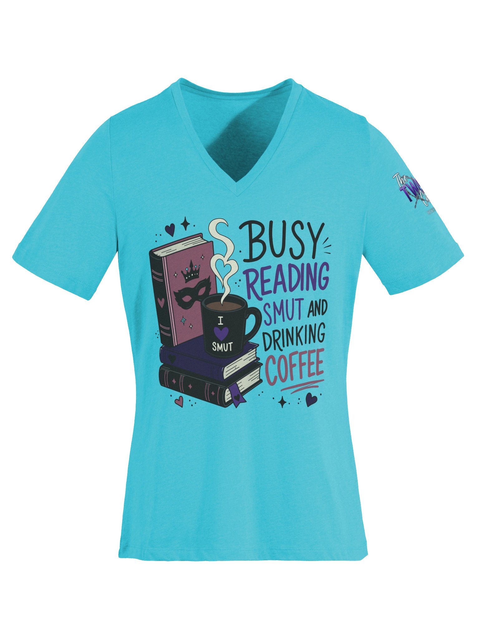 Busy Reading Smut & Drinking Coffee (Women's V-Neck) product image (39)