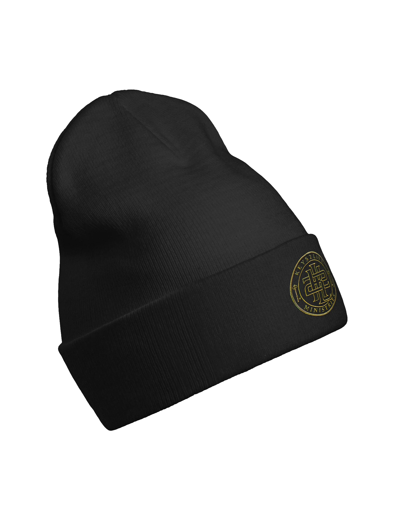 Keys2Life Ministries Gold Emblem Beanie product image (18)