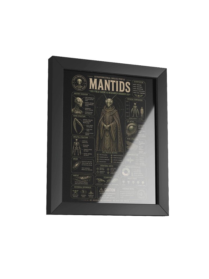 Mantids: Extraterrestrial Species Profile Poster product image (2)