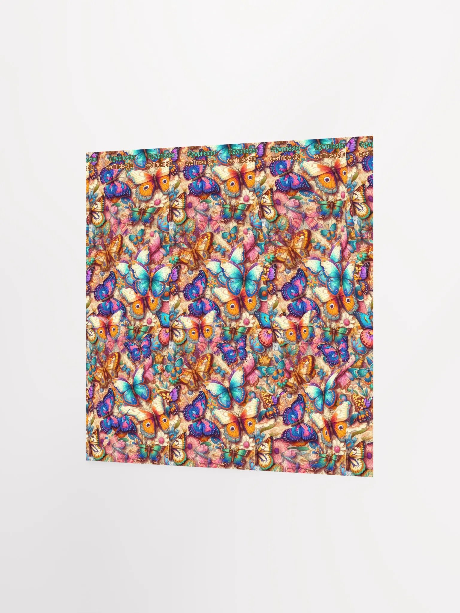 Butterfly Tunnel - 3D Stereogram Poster product image (6)