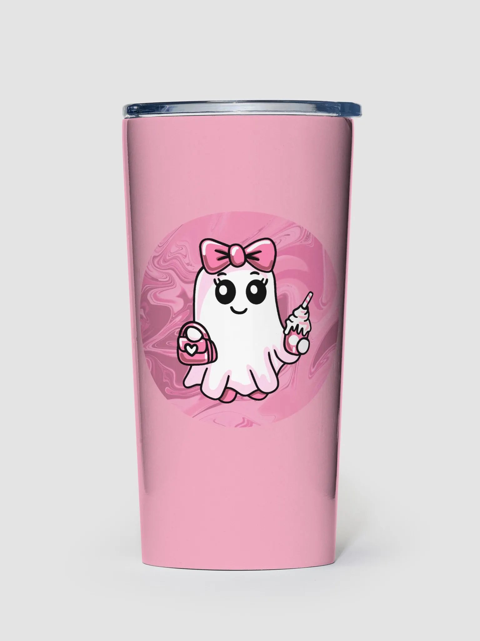 Cute Ghost 20oz Stainless Steel Tumbler product image (1)