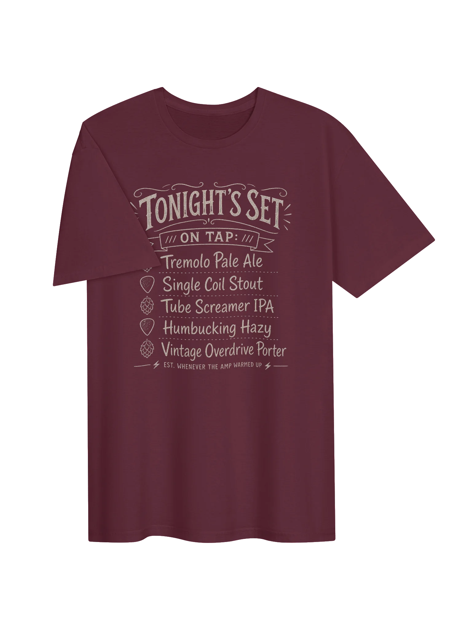 Tonight's Set - Craft Beer Themed Guitar T-shirt product image (4)