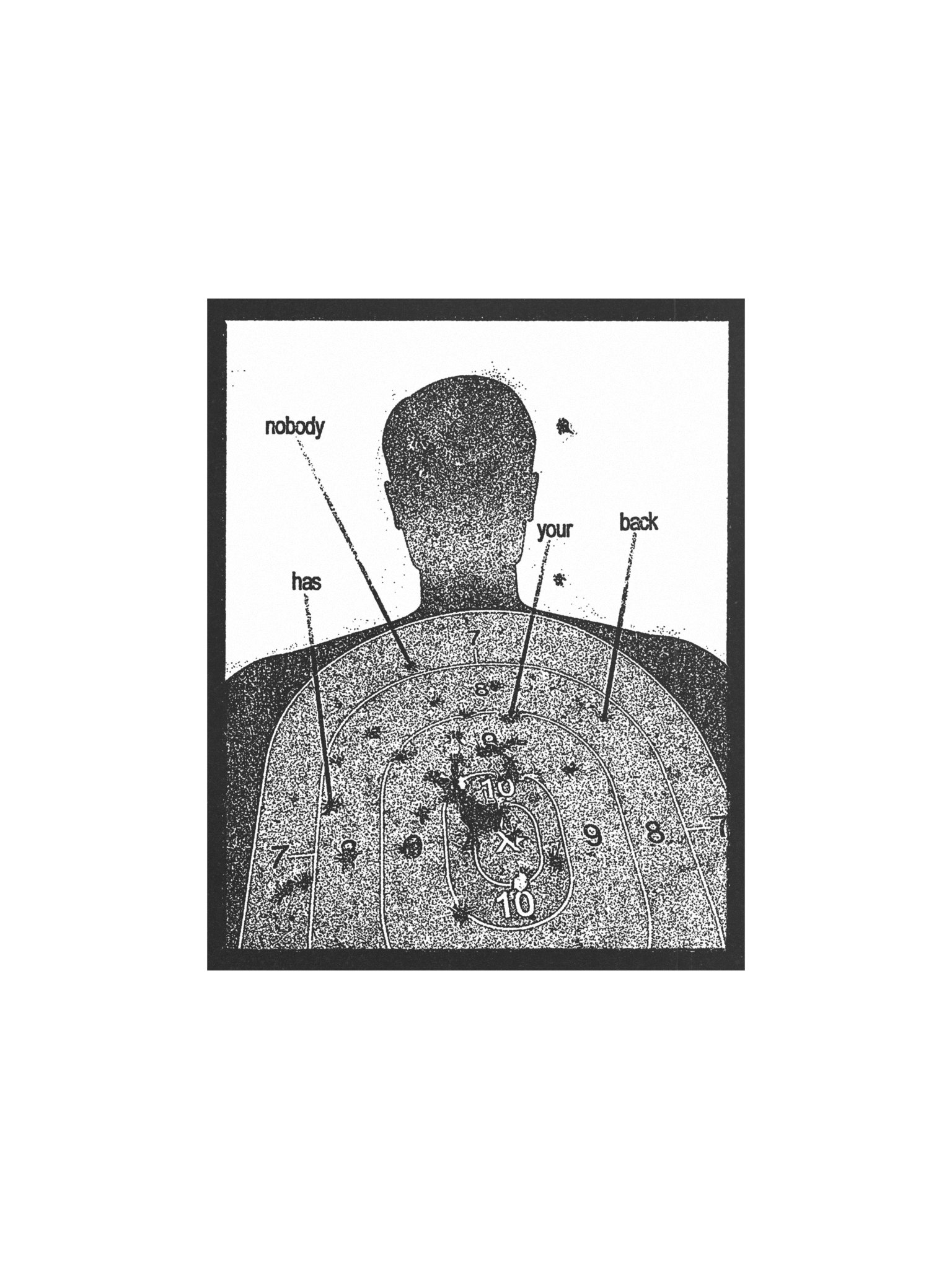 NOBODY HAS YOUR BACK POSTER product image (2)