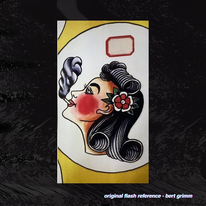 Bert Grimm Smoking Lady Head Pattern product image (2)